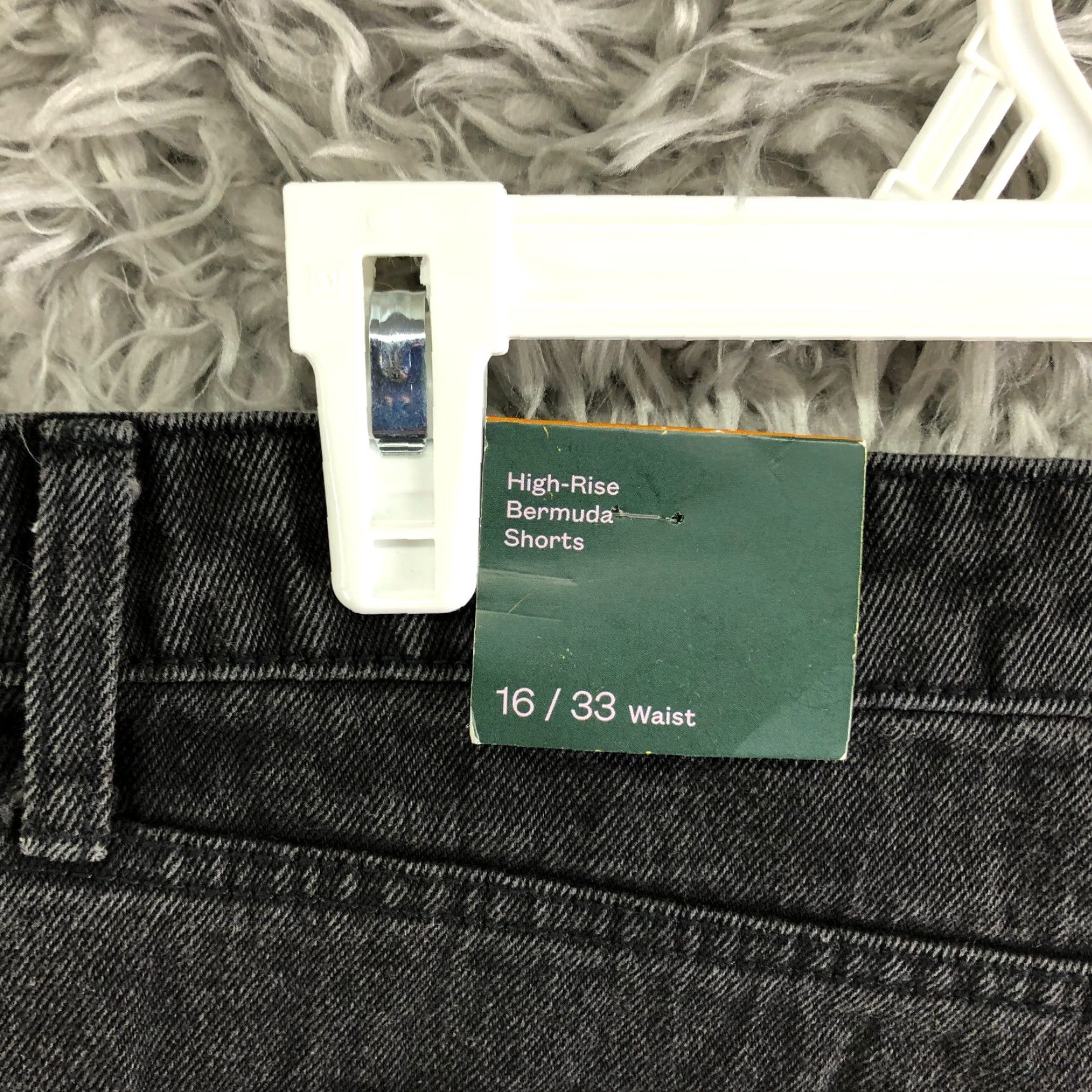 Vintage VINTAGE is not applicable; Wild Fable High Rise Bermuda Shorts Womens Size 16 Black Denim Jean Shorts Size 38" / US 16 / IT 52 - 6 Thumbnail
