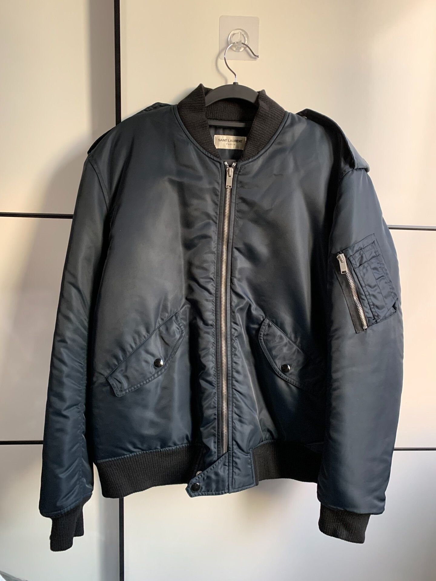 Saint Laurent Paris Saint Laurent MA-1 Bomber Jacket Size US L / EU 52-54 / 3 - 1 Thumbnail