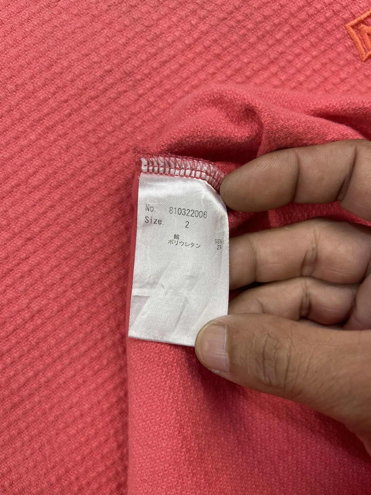 Number (N)ine Number Nine Small Logo Waffle Shirts Size US L / EU 52-54 / 3 - 9 Thumbnail