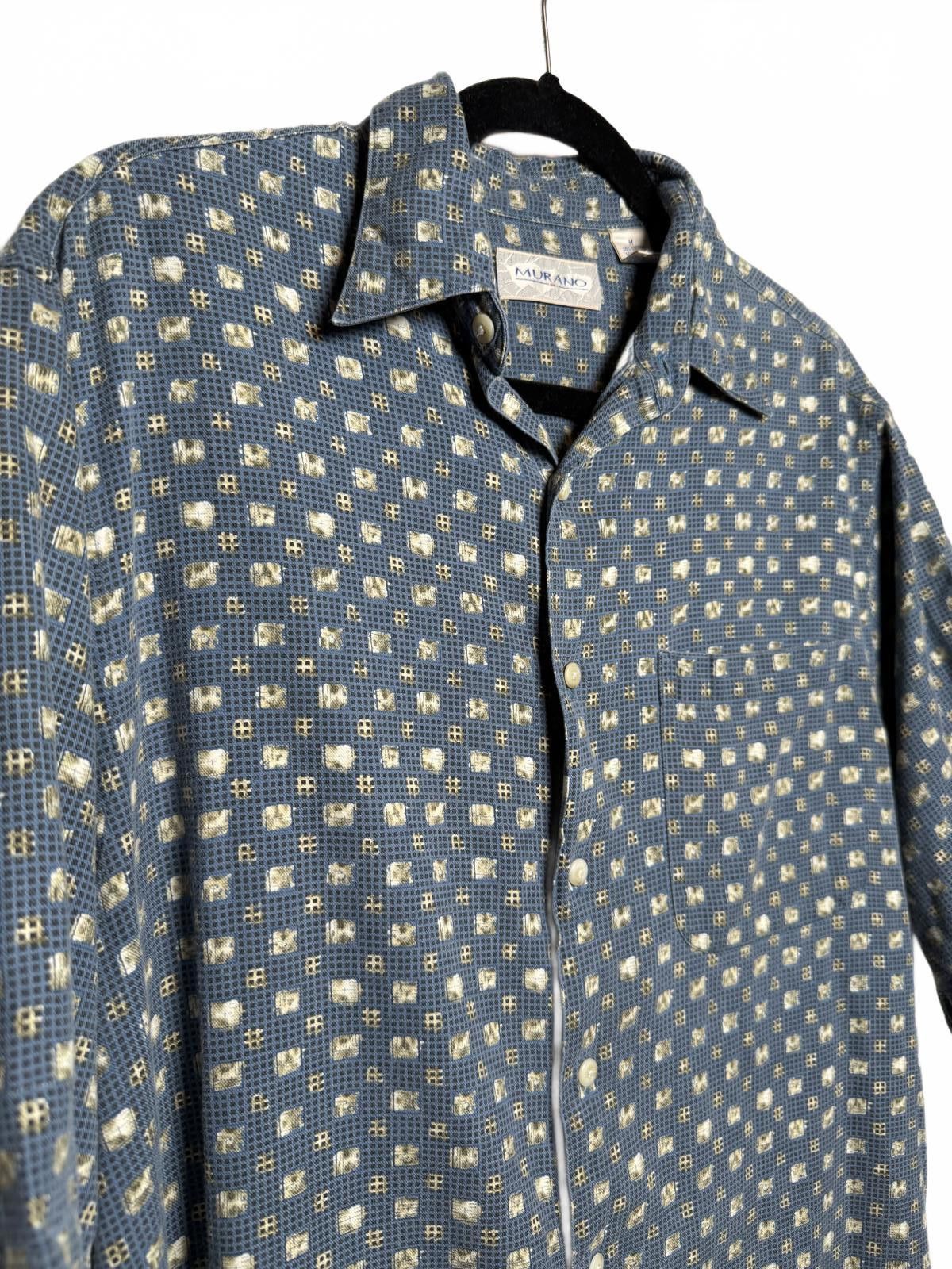 Murano Vintage 90s Retro Murano Men's Short-Sleeve Button-Up Shirt Size US M / EU 48-50 / 2 - 2 Thumbnail