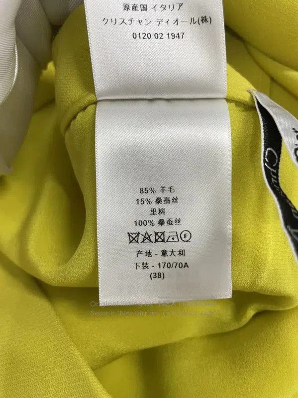 Dior Dior Yellow Wool A-Line Mini Skirt . Size 26" / US 2 / IT 38 - 6 Thumbnail