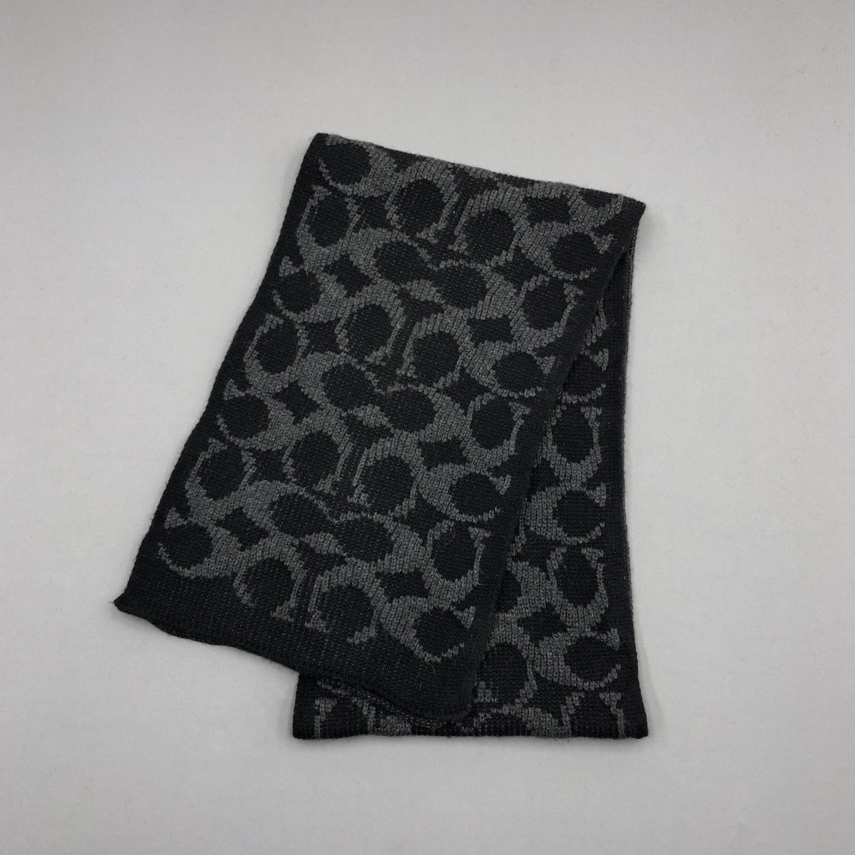Coach Vintage Coach Scarf Muffler Monogram Wool Scarves Size ONE SIZE - 3 Thumbnail