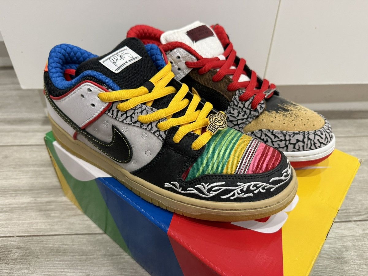 Nike Nike SB Dunk Low Pro QS What The Paul Red Black Noir Sz 12 Size US 12 / EU 45 - 4 Thumbnail