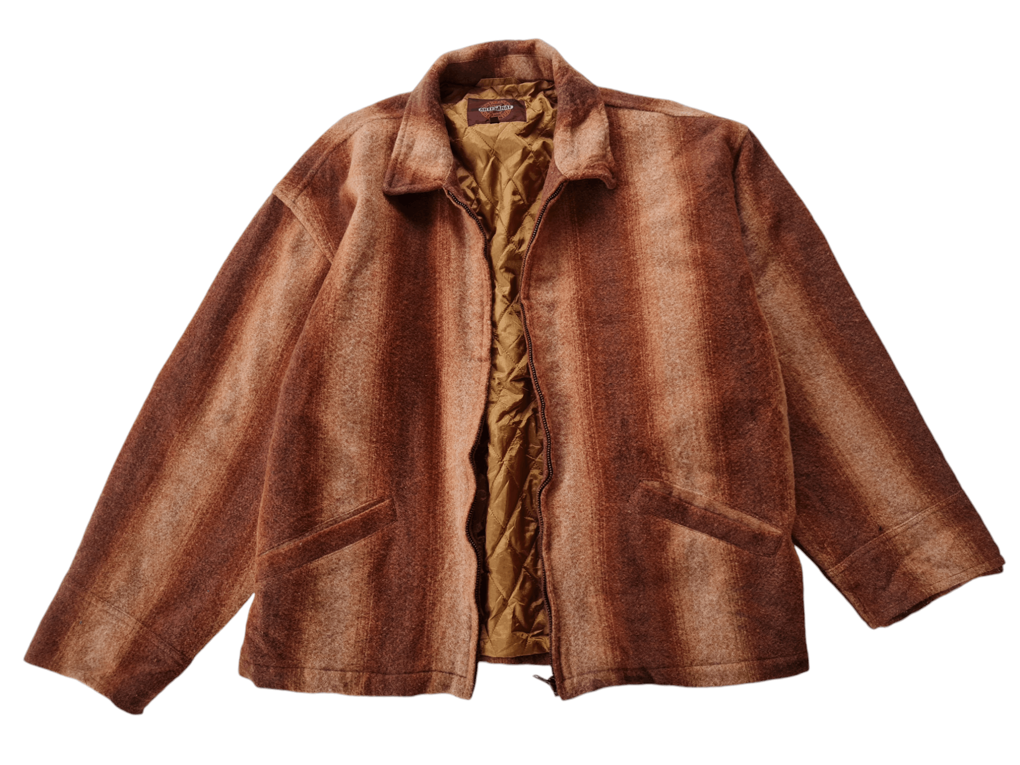 Japanese Brand × Vintage Vintage Mens Wool Jacket Artisanat Size US L / EU 52-54 / 3 - 2 Thumbnail