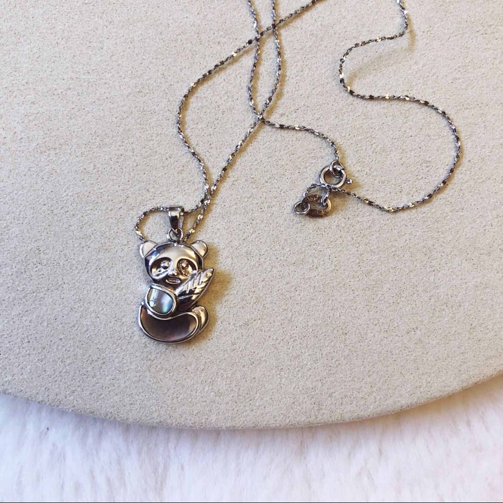 Other Sterling Silver Adorable Panda Necklace Size ONE SIZE - 6 Thumbnail