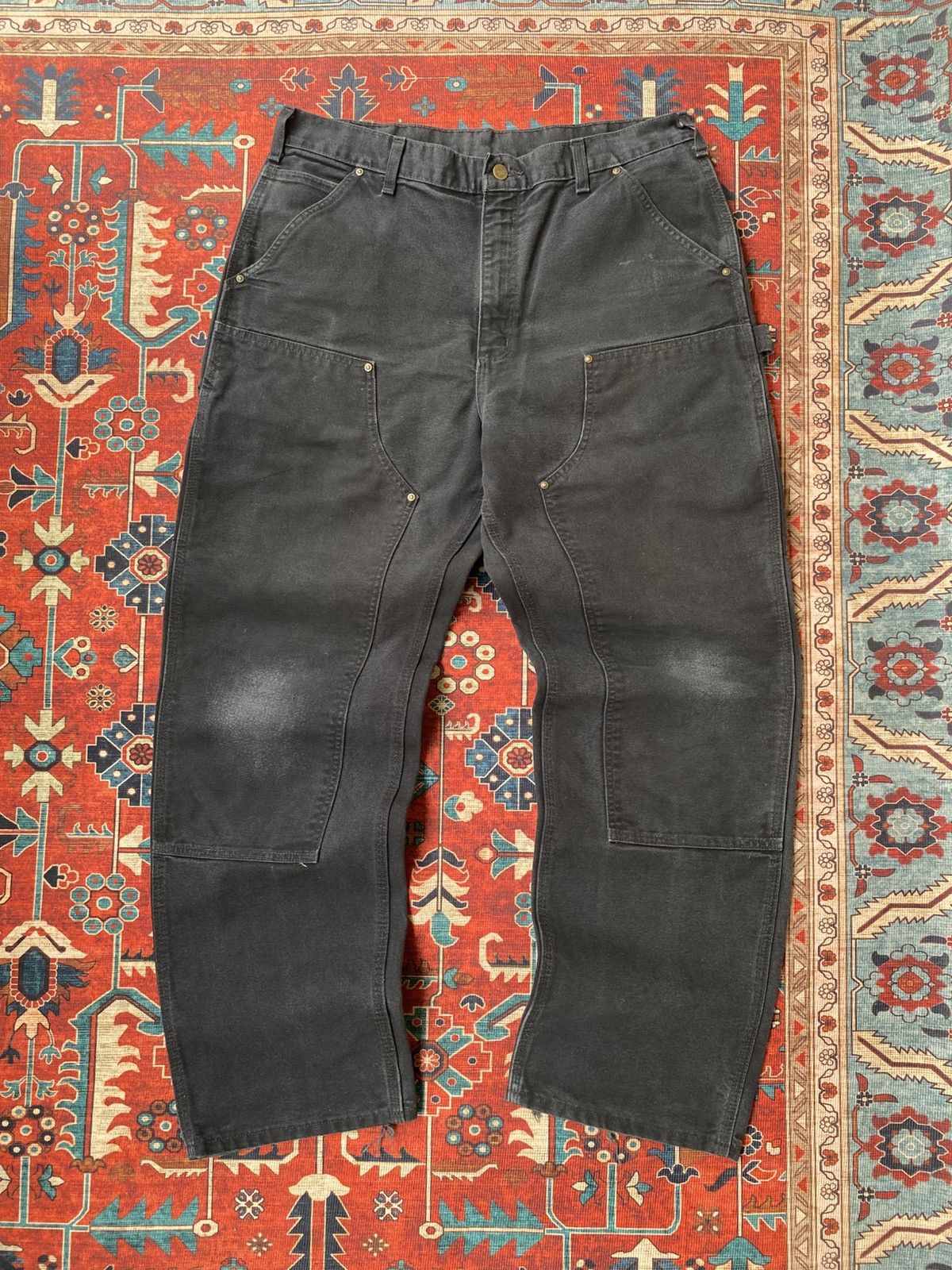 Carhartt SOLD OUT CarharttCarpenterDouble knee Pants B136 BLK 36 x 32 Size US 36 / EU 52 - 5 Thumbnail