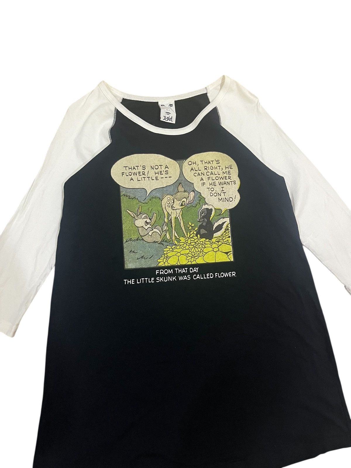 X-Girl X-GIRL❌DISNEY TEE DRESS SHIRT WHITE BLACK Size M / US 6-8 / IT 42-44 - 2 Thumbnail
