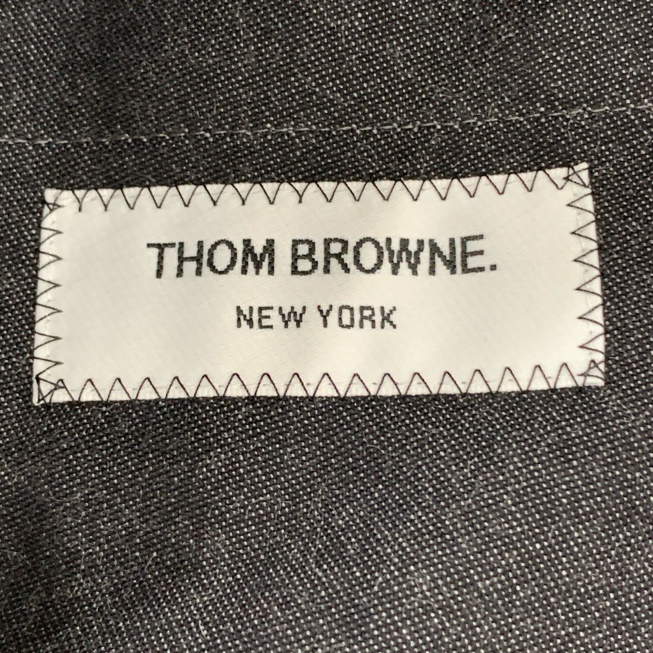 Thom Browne Thom Browne Classic Dual Sleeve Tag Gray Long-Sleeve Shirt Size US S / EU 44-46 / 1 - 5 Thumbnail