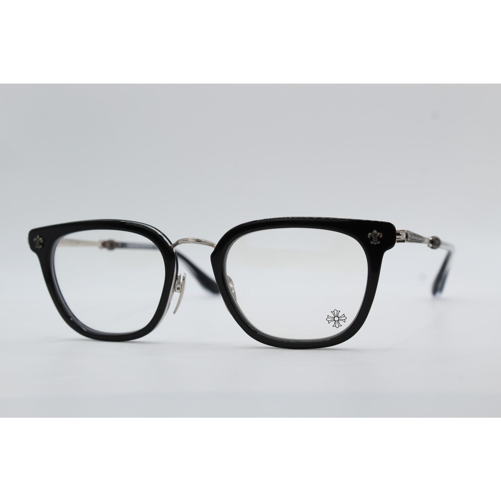 Chrome Hearts Chrome Hearts STRAPADICTOME BK/SS Eyeglasses Black 51-21-148 Size ONE SIZE - 2 Thumbnail