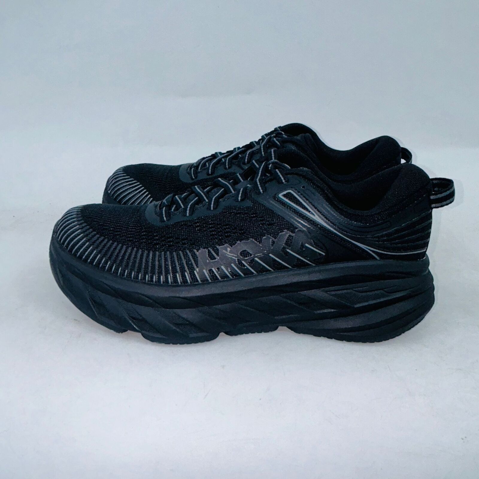 Hoka WOMENS HOKA ONE ONE BONDI 7 BLACK RUNNING SHOE SIZE 5.5B Size US 5.5 / IT 35.5 - 4 Thumbnail