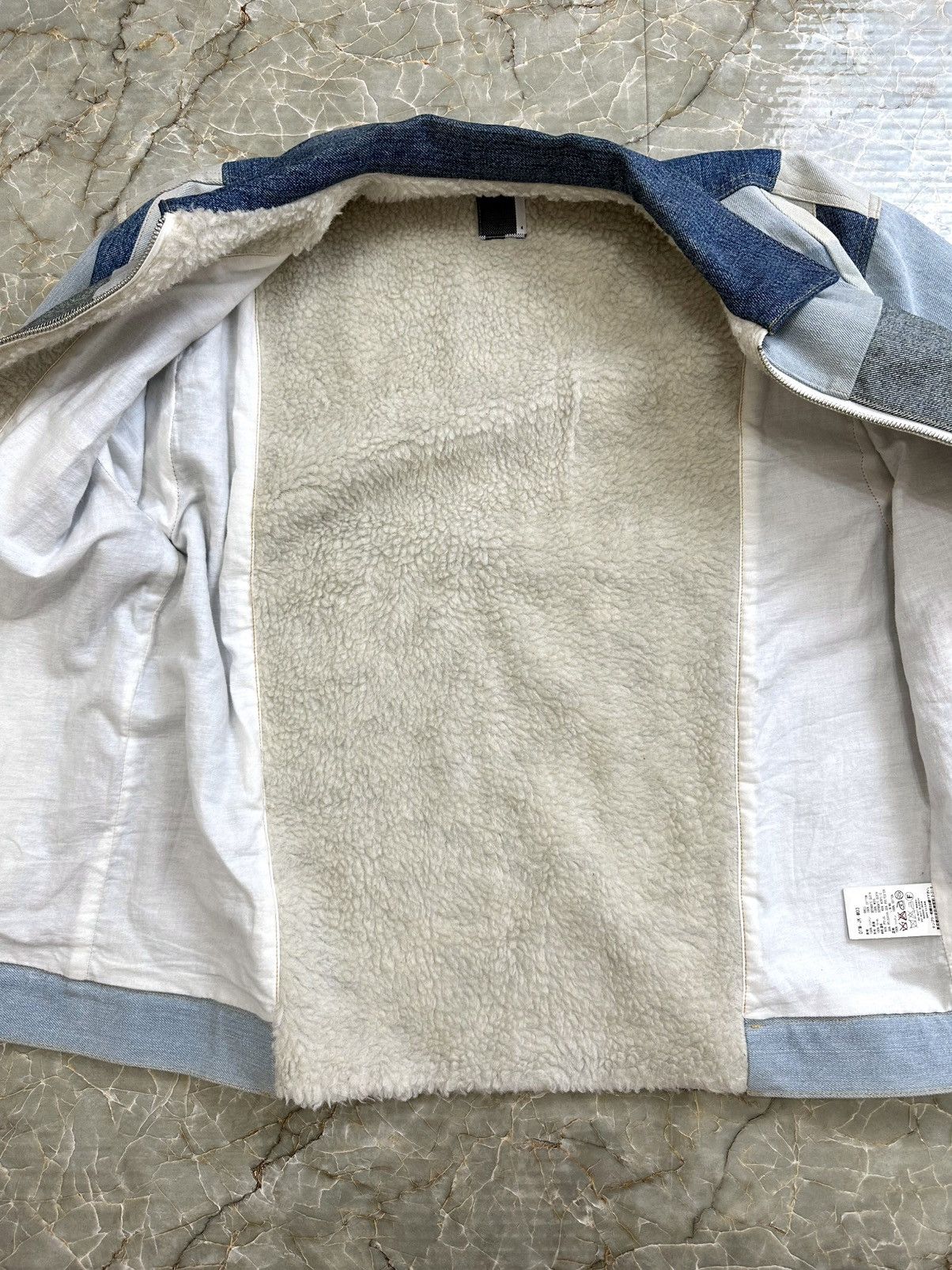 Facetasm Paneled Sherling Denim Jacket Size US XL / EU 56 / 4 - 5 Thumbnail