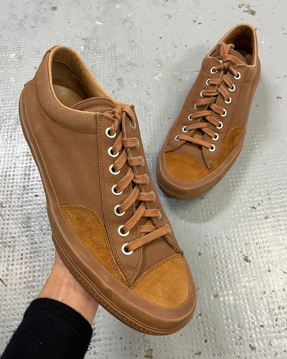 Dries Van Noten Dries Van Noten Brown Tan Suede Low-Top Sneakers Size US 8 / EU 41 - 1 Thumbnail