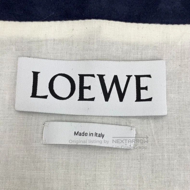 Loewe Loewe Dark Blue Lamb Leather Logo Embossed Long Sleeve Jac Size XS / US 0-2 / IT 36-38 - 6 Thumbnail