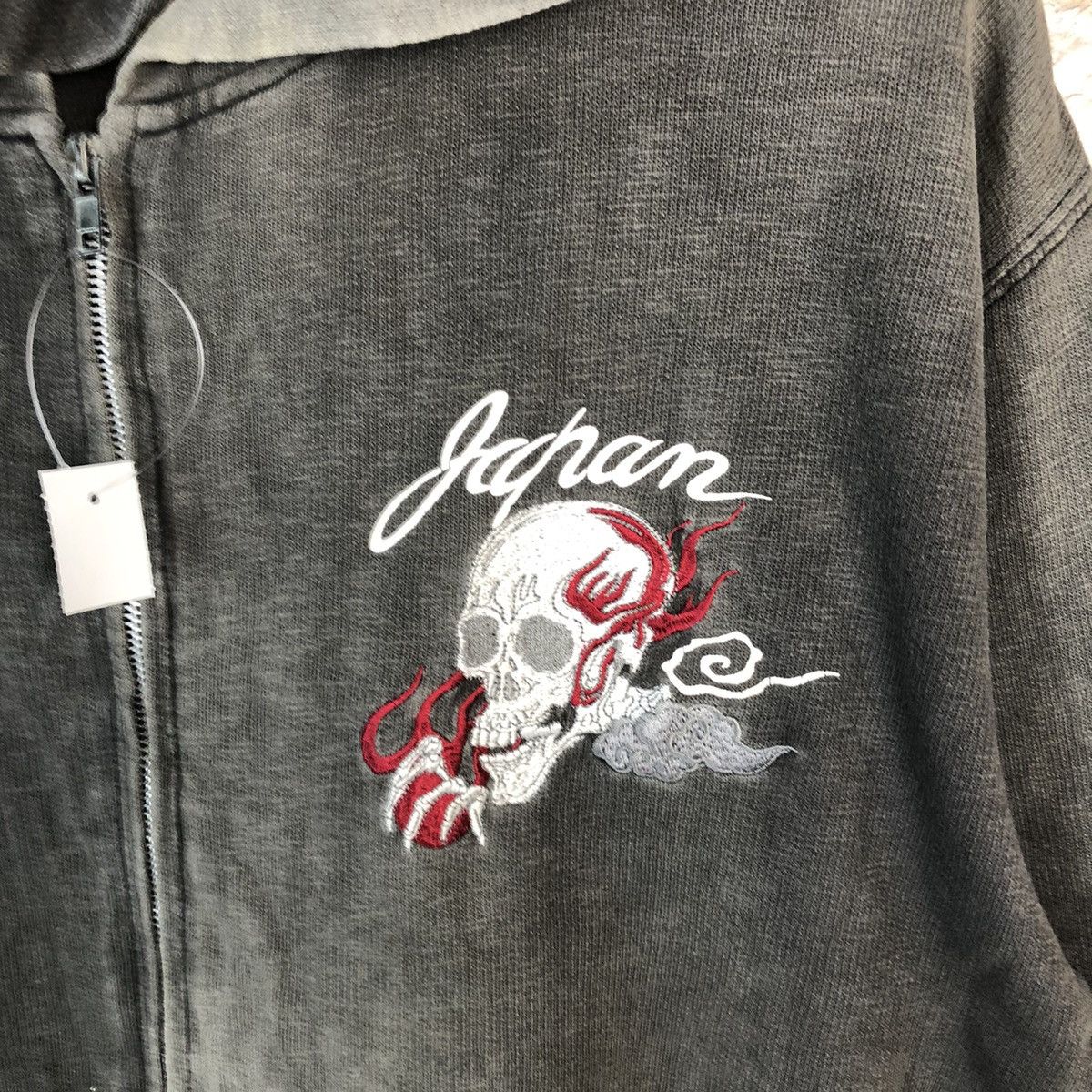 Japanese Brand DL Defective Struct skull Black japan sweater Hoodie #A558 Size US L / EU 52-54 / 3 - 10 Thumbnail