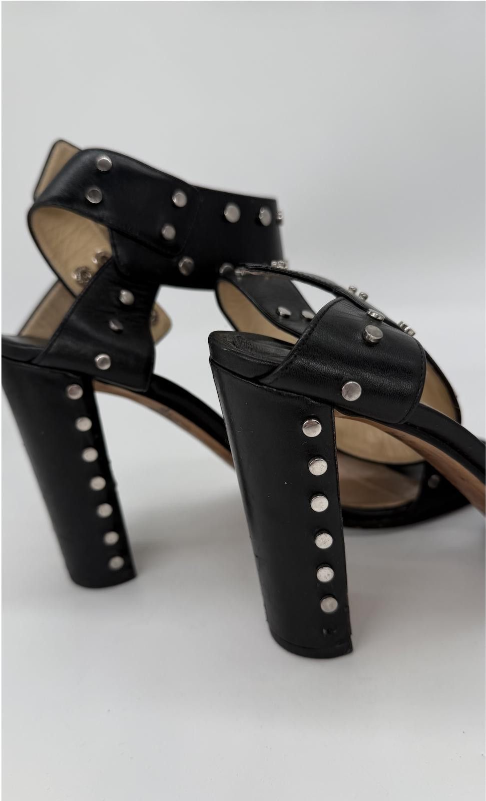 Jimmy Choo Jimmy Choo London Studded Heeled Sandals – EU 40.5 / US 9 Size US 9 / IT 39 - 7 Thumbnail