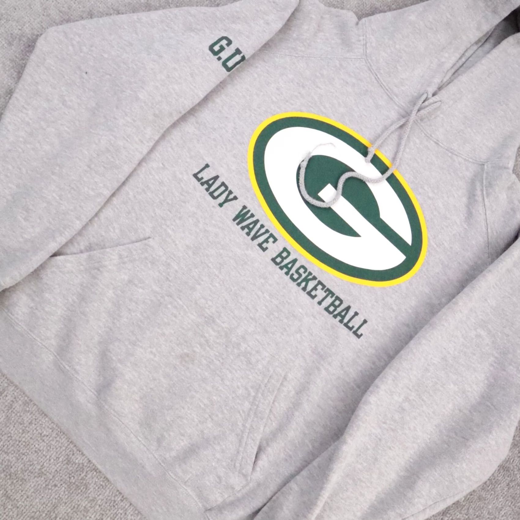 Vintage VINTAGE Women's Green Bay Packers Hoodie Gray Long Sleeve Medium Sports Size M / US 6-8 / IT 42-44 - 6 Thumbnail