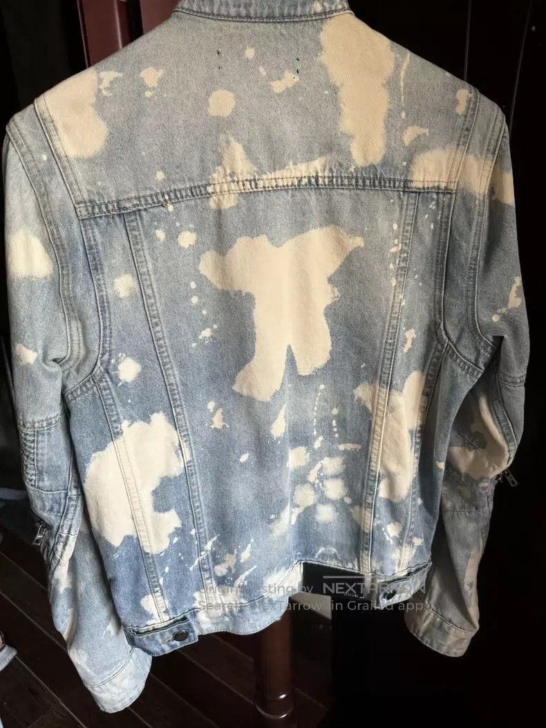 Amiri Amiri Dyed ink splashed destroyed denim jacket Size US S / EU 44-46 / 1 - 7 Thumbnail
