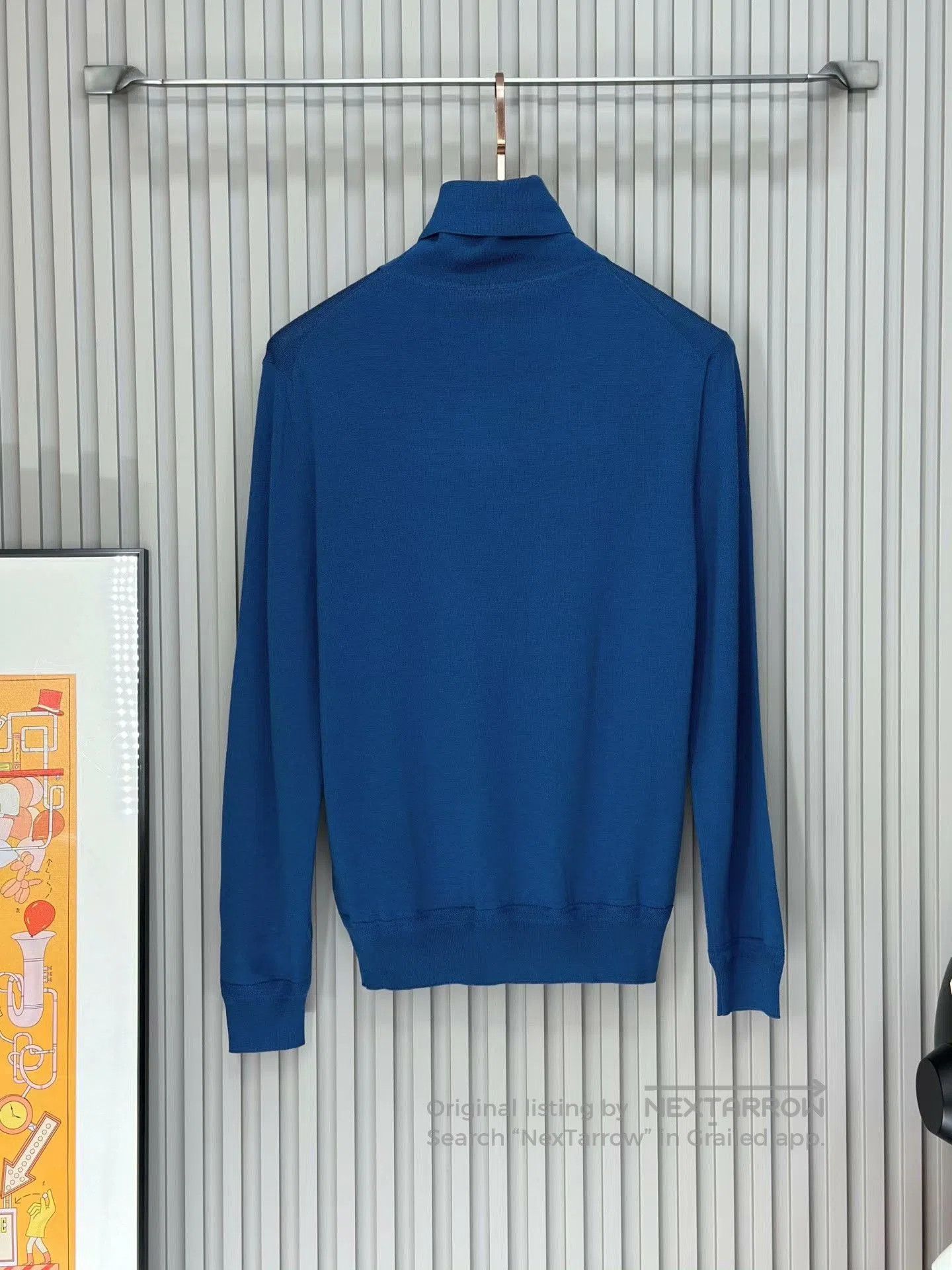 Ermenegildo Zegna Ermenegildo Zegna Blue Turtleneck Sweater. Size US M / EU 48-50 / 2 - 2 Thumbnail