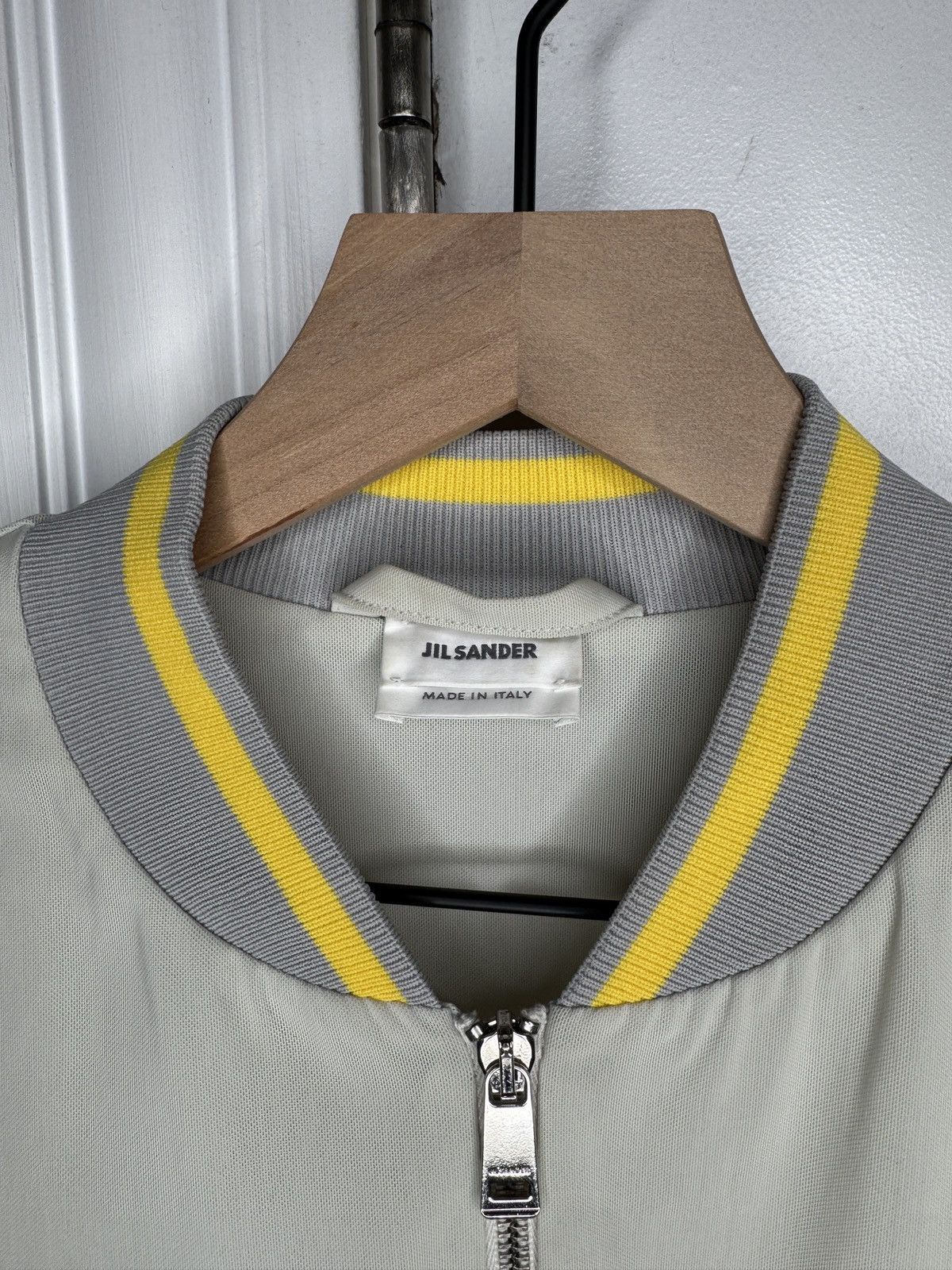 Jil Sander Jil Sander Gray & Yellow Lightweight Bomber Size US S / EU 44-46 / 1 - 3 Thumbnail