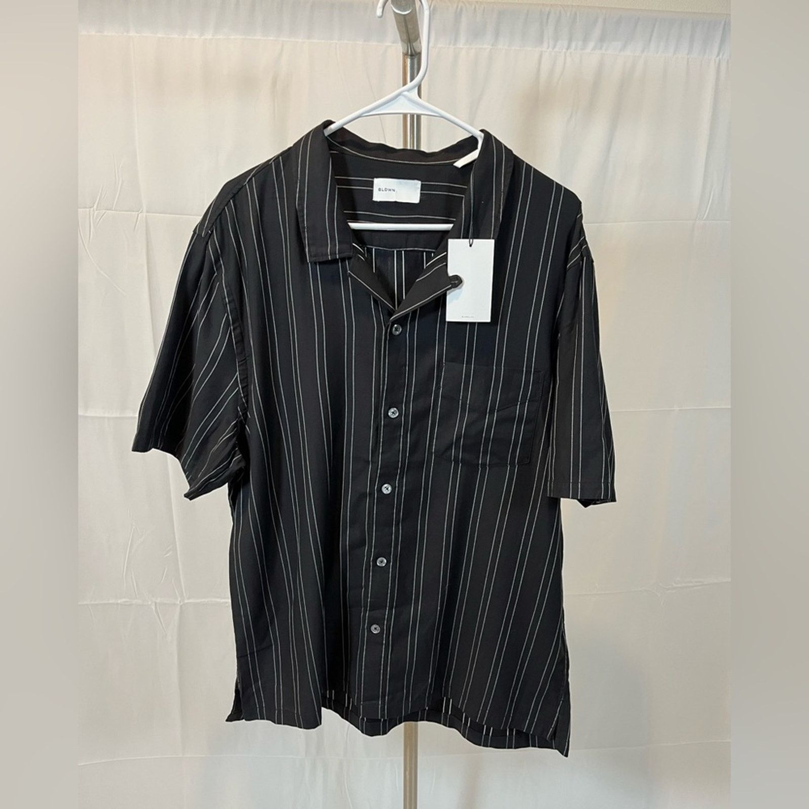 Baldwin Baldwin Black and White Casual Cotton Button Down Shirt Size US XL / EU 56 / 4 - 2 Thumbnail