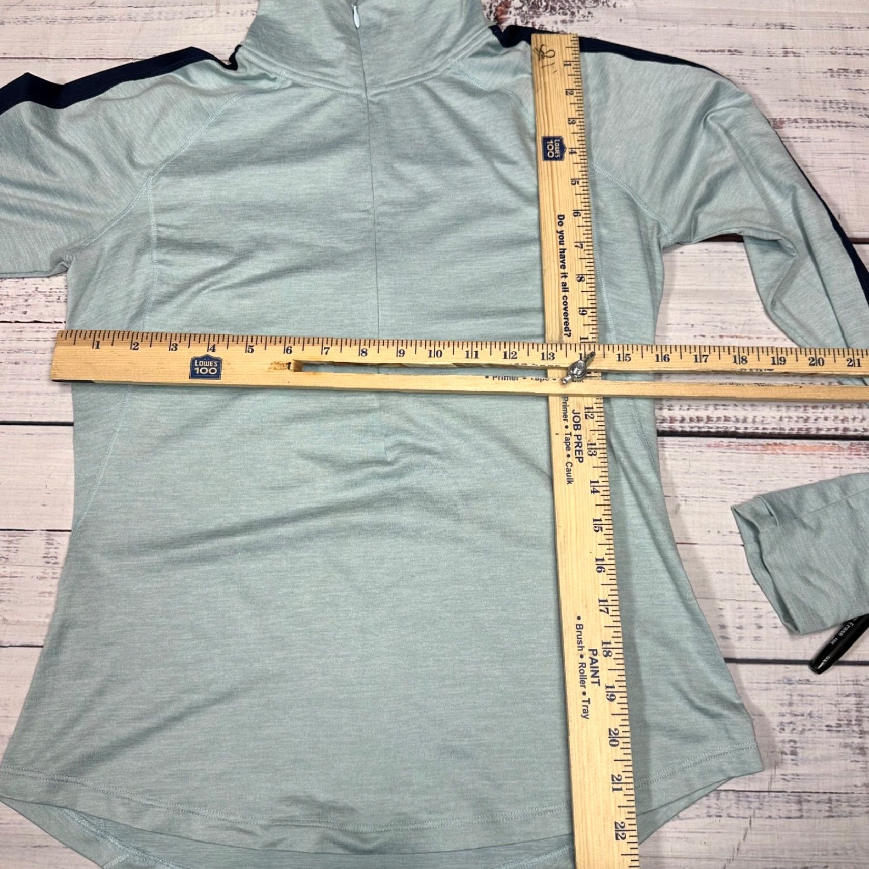 Brooks Brooks Womens Pullover Long Sleeve 1/2 Zip Activewear XS Light Blue Pullover, Blue, Casual, Activewear, Long Sleeve, XS, Womens Size XS / US 0-2 / IT 36-38 - 2 Thumbnail
