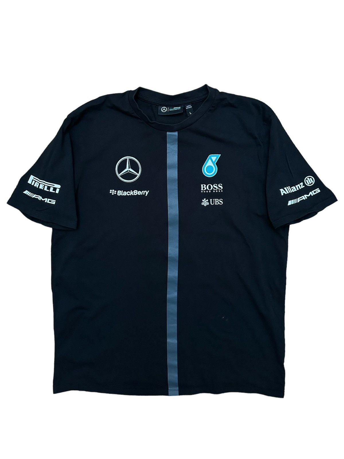 Vintage MercedesBenz AMG Petronas F1 Hamilton TShirt Boss Pirelli Grailed