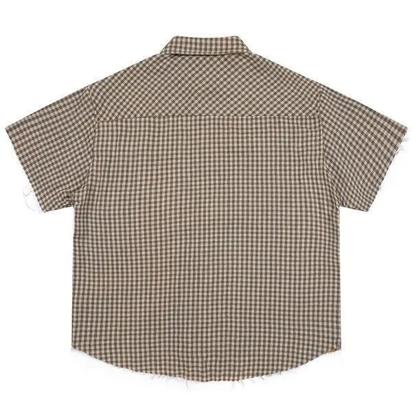 Japanese Brand Kurusu x Maki Retro fashion patchwork plaid button up shirt Size US L / EU 52-54 / 3 - 3 Thumbnail