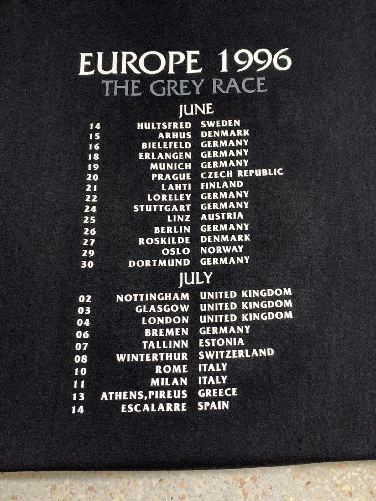 Band Tees ✝️ Vintage Bad Religion – The Grey Race Europe Tour 1996 Size US XL / EU 56 / 4 - 10 Thumbnail