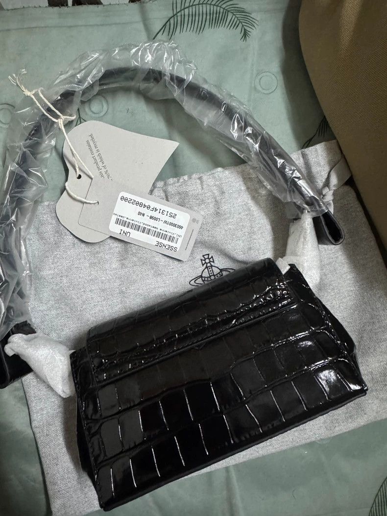 Vivienne Westwood Vivienne Westwood size os Small chain bag with black crocod Size ONE SIZE - 3 Thumbnail