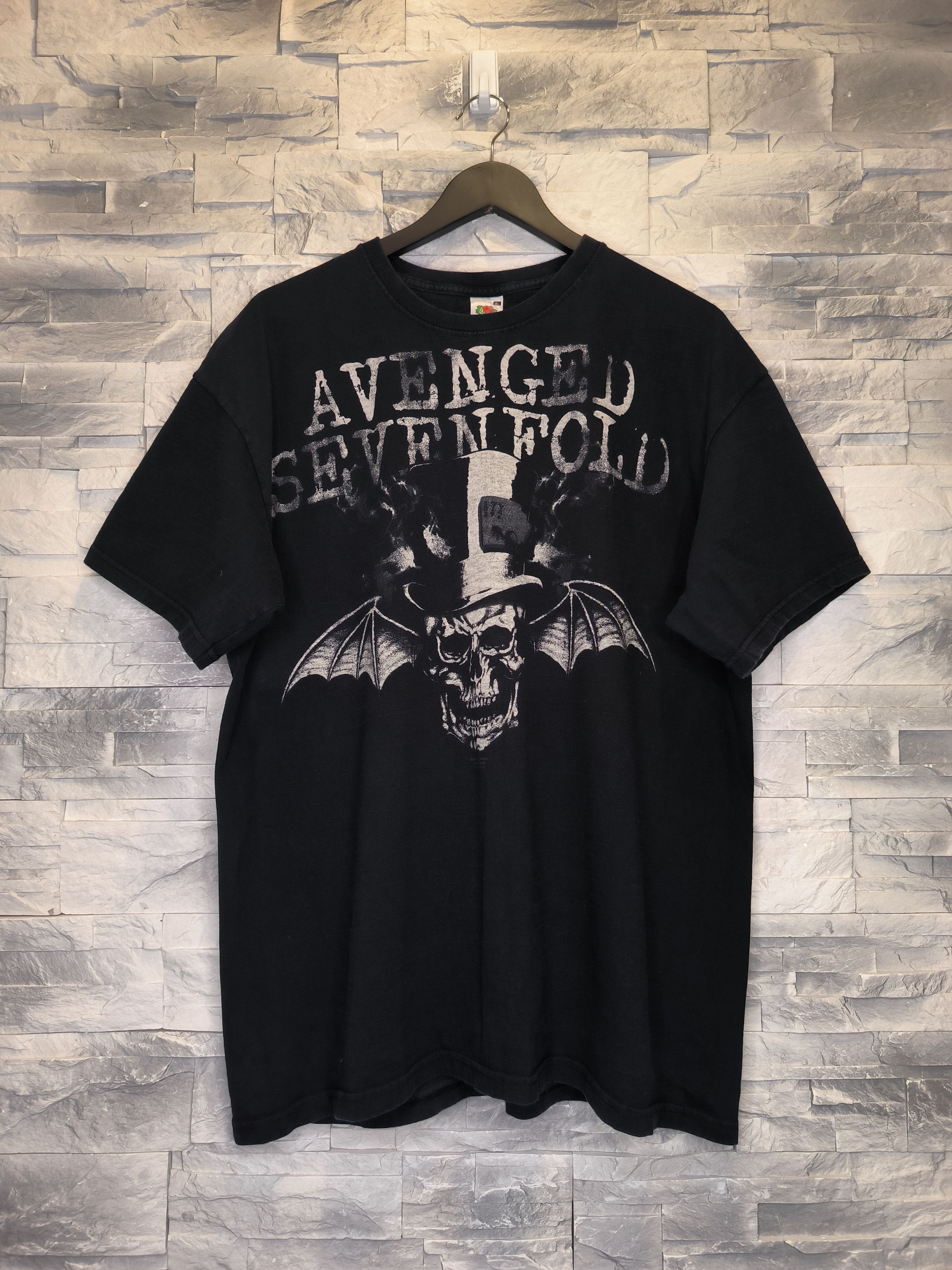 Band Tees Vintage Avenged Sevenfold T-Shirt 2009 00s Metal Band Tee Size US XL / EU 56 / 4 - 1 Thumbnail