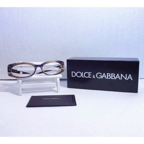 Dolce & Gabbana DOLCE & GABBANA Rectangle Watercolour Blue Brown Frames Size ONE SIZE - 8 Thumbnail