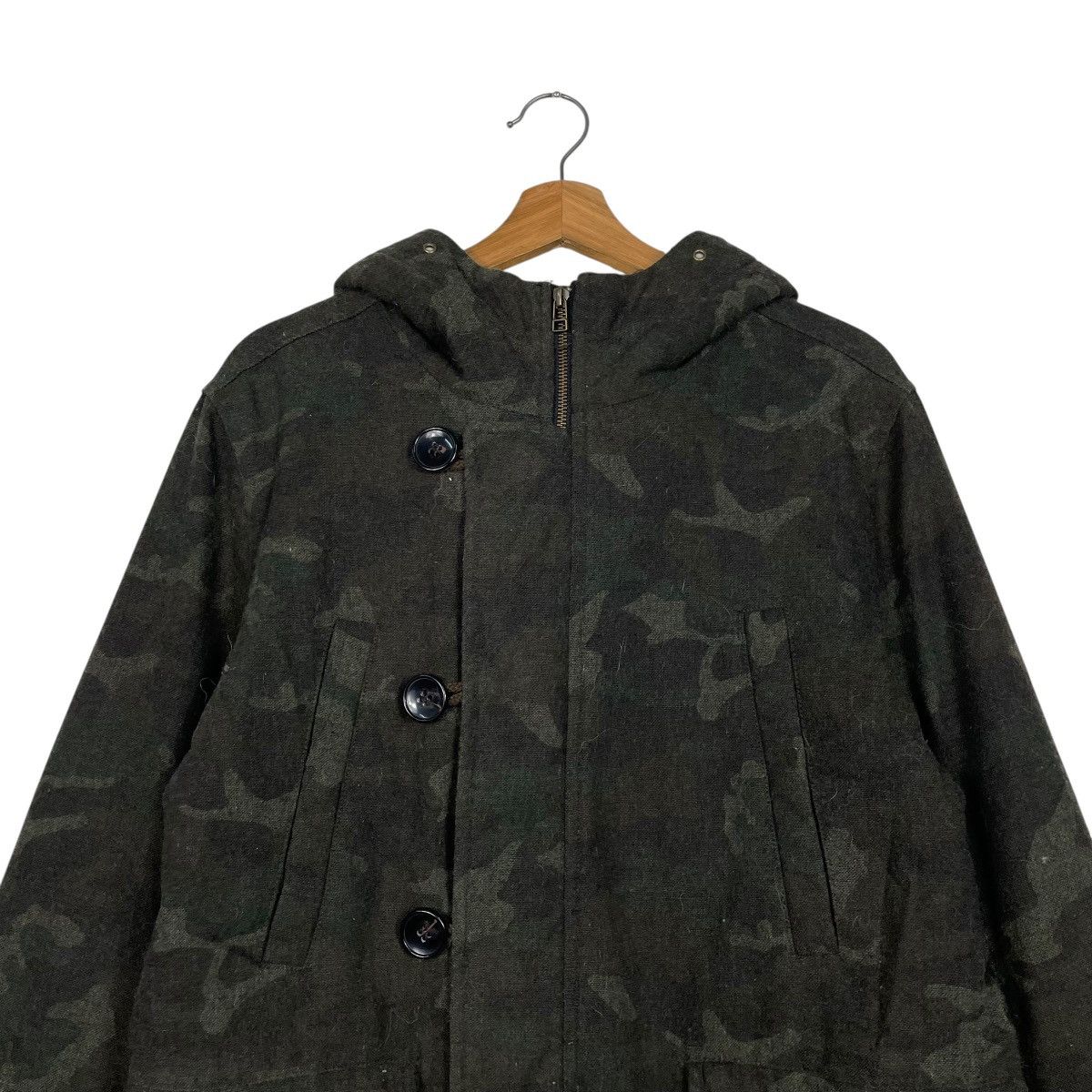 Global Work Japanese Brand Global Work Camo Hooded Jacket Size US L / EU 52-54 / 3 - 2 Thumbnail