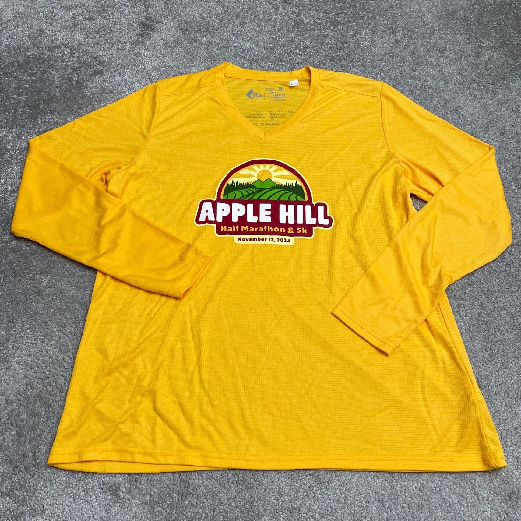 Jordan Brand Leslie Jordan T-Shirt Womens 2XL V-Neck Yellow Graphic Print Long Sleeve Outdoor Tee, Casual, Travel, Regular Fit, Polyester, Breathable, Lightweight Size XXL / US 16-18 / IT 52-54 - 2 Thumbnail