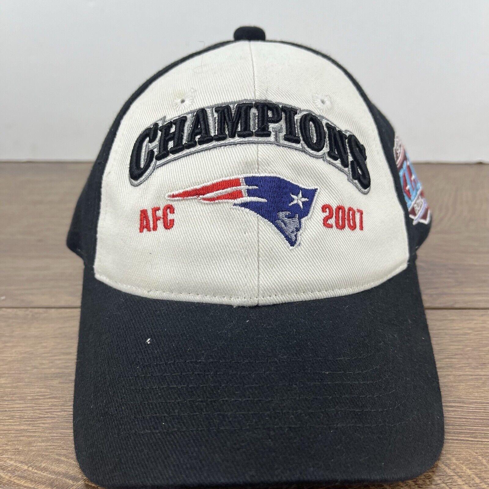 Other New England Patriots Hat 2007 AFC Champions White Hat Adjust Size ONE SIZE - 5 Thumbnail