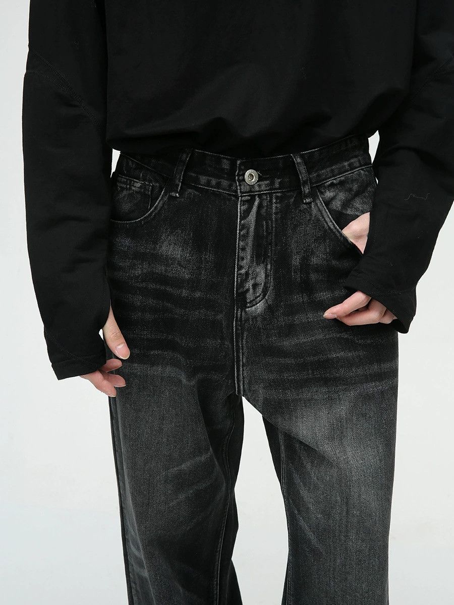 Vintage American high street washed loose straight casual jeans Size US 32 / EU 48 - 5 Thumbnail