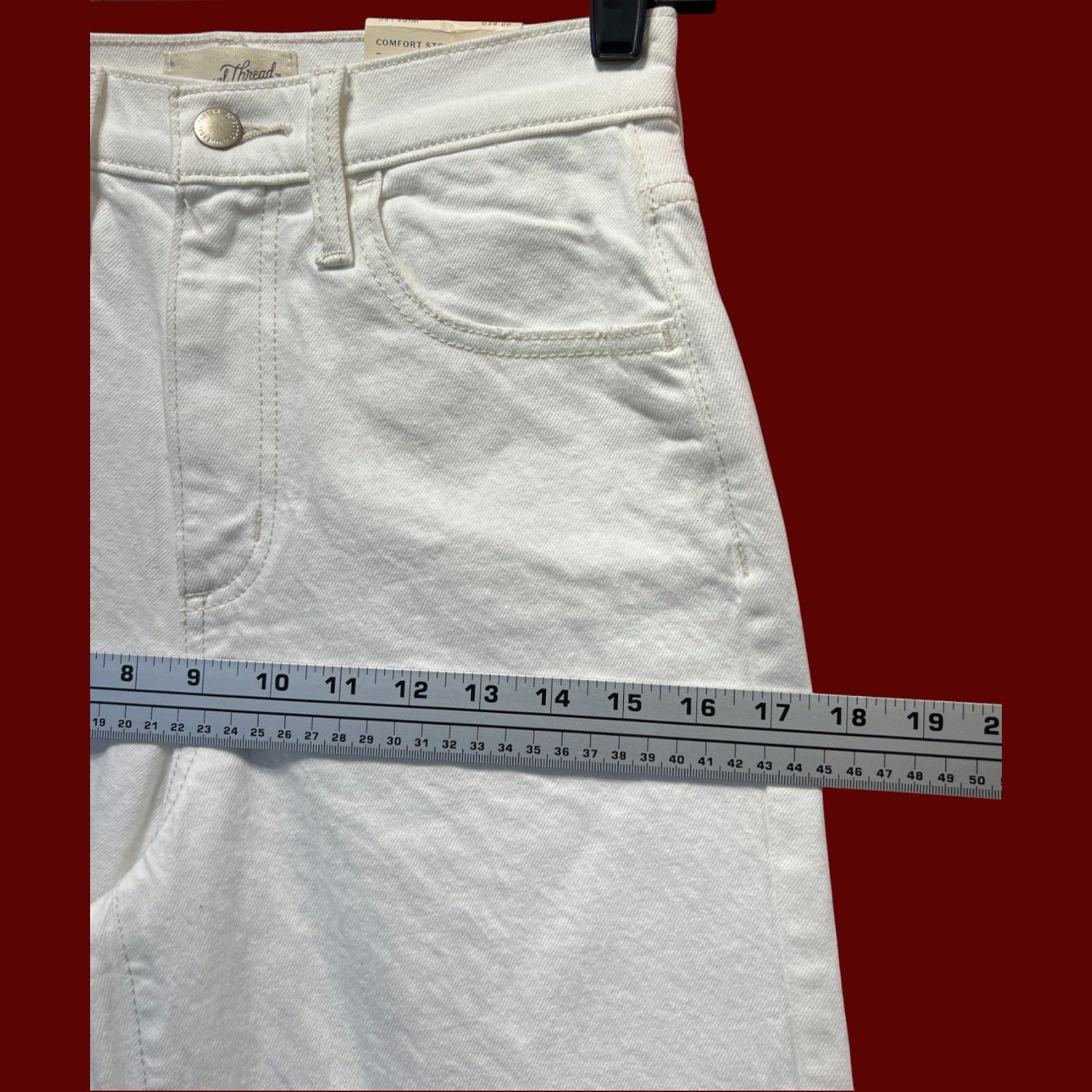 Other Universal Thread-Womens High-Rise Wide Leg Pants-Fitted At H Size 24" / US 00 / IT 34 - 4 Thumbnail