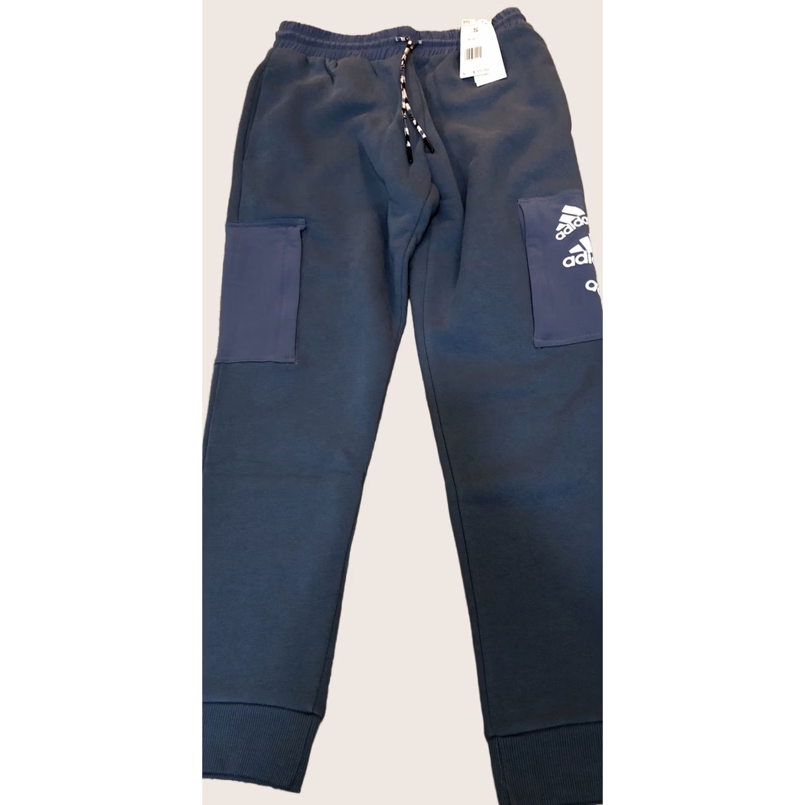 Adidas Adidas Essentials Brandlove Jogger Sweat Pants Men S Blue HL9378 Sweatpants, Activewear, Fleece, Regular, Size S, Men Size US 29 - 1 Thumbnail