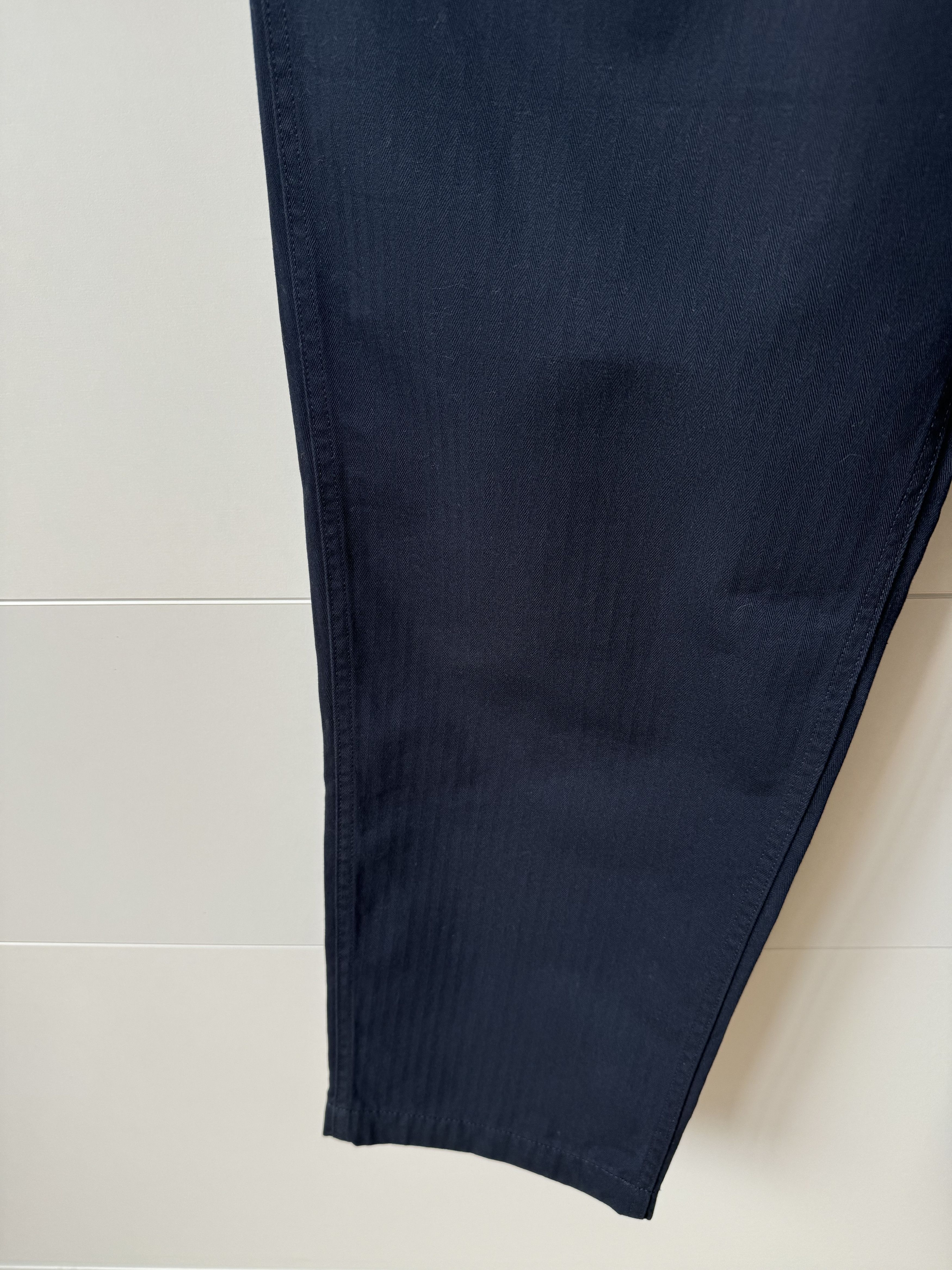 Engineered Garments [S] Herringbone Cotton Ground Pant in Dark Navy (FW19) Size US 32 / EU 48 - 4 Thumbnail