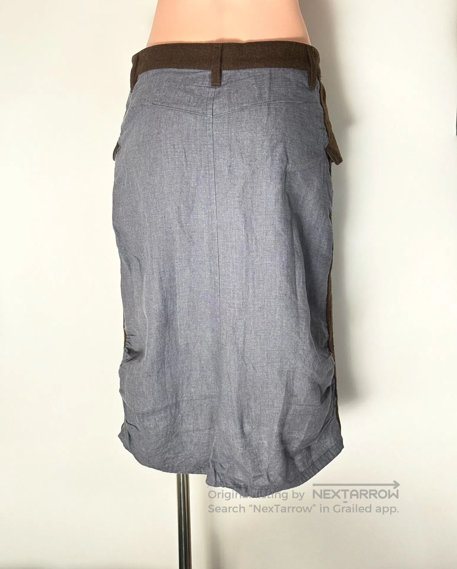 Y's Yohji Yamamoto Patchwork Skirt. Size 29" - 4 Thumbnail