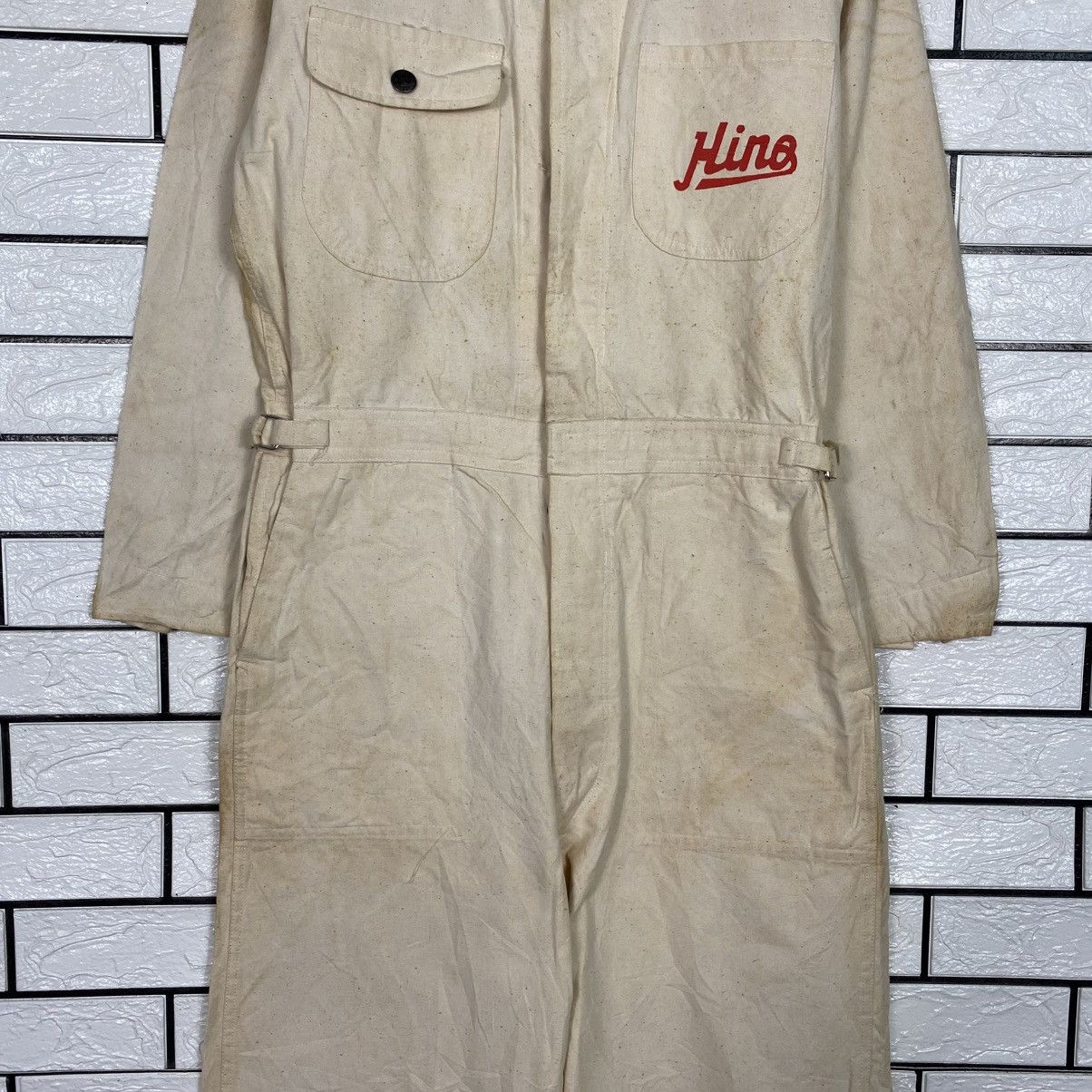 Japanese Brand Tokyo Hino Diesel Coverall Worker Duck Canvas Detroit Size US 30 / EU 46 - 6 Thumbnail