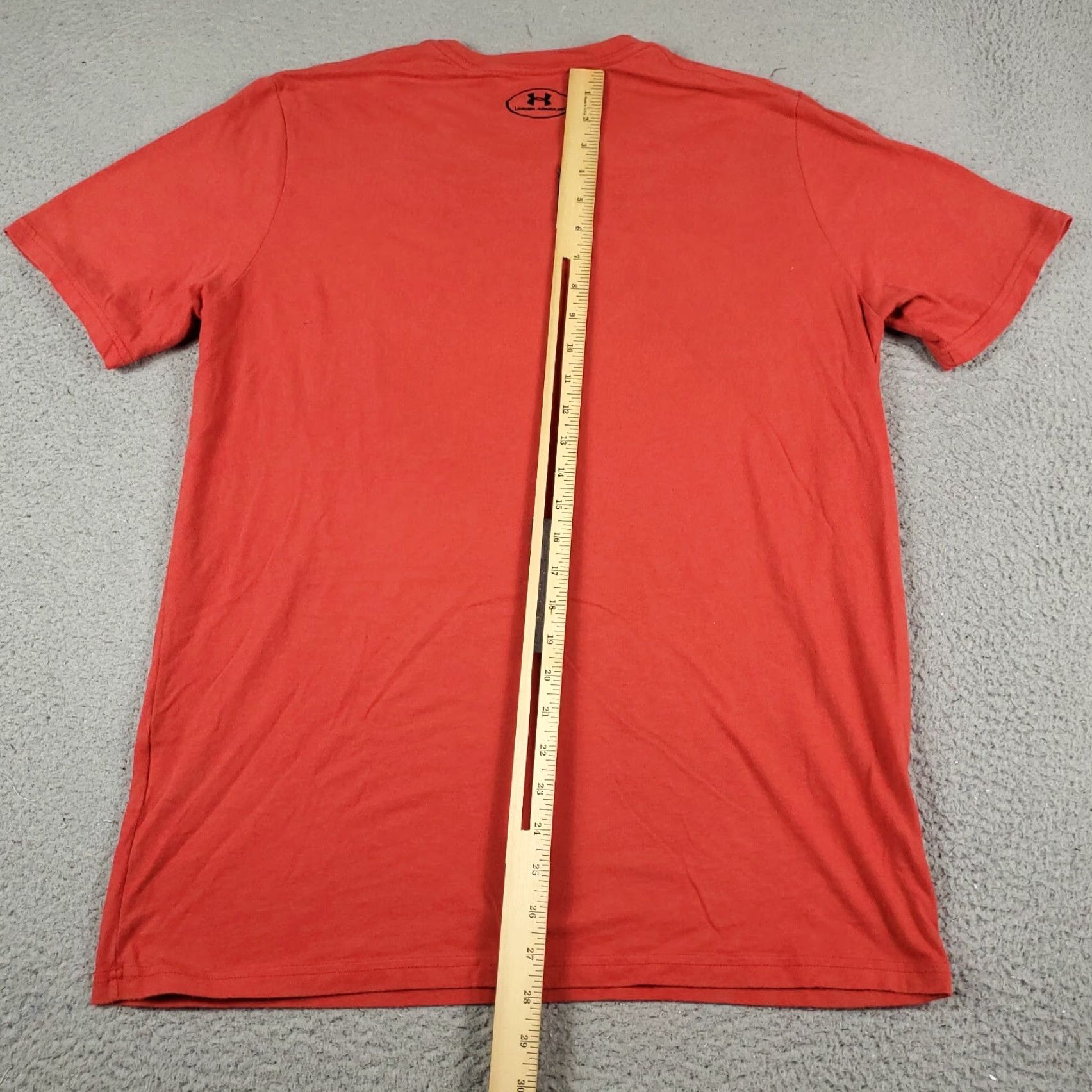 Under Armour Under Armour T-Shirt Mens Large Red Casual Short Sleeve Adult Mens T-Shirt Red Cotton Blend Logo-Sports All Seasons Shirt 2010s? Size US L / EU 52-54 / 3 - 5 Thumbnail