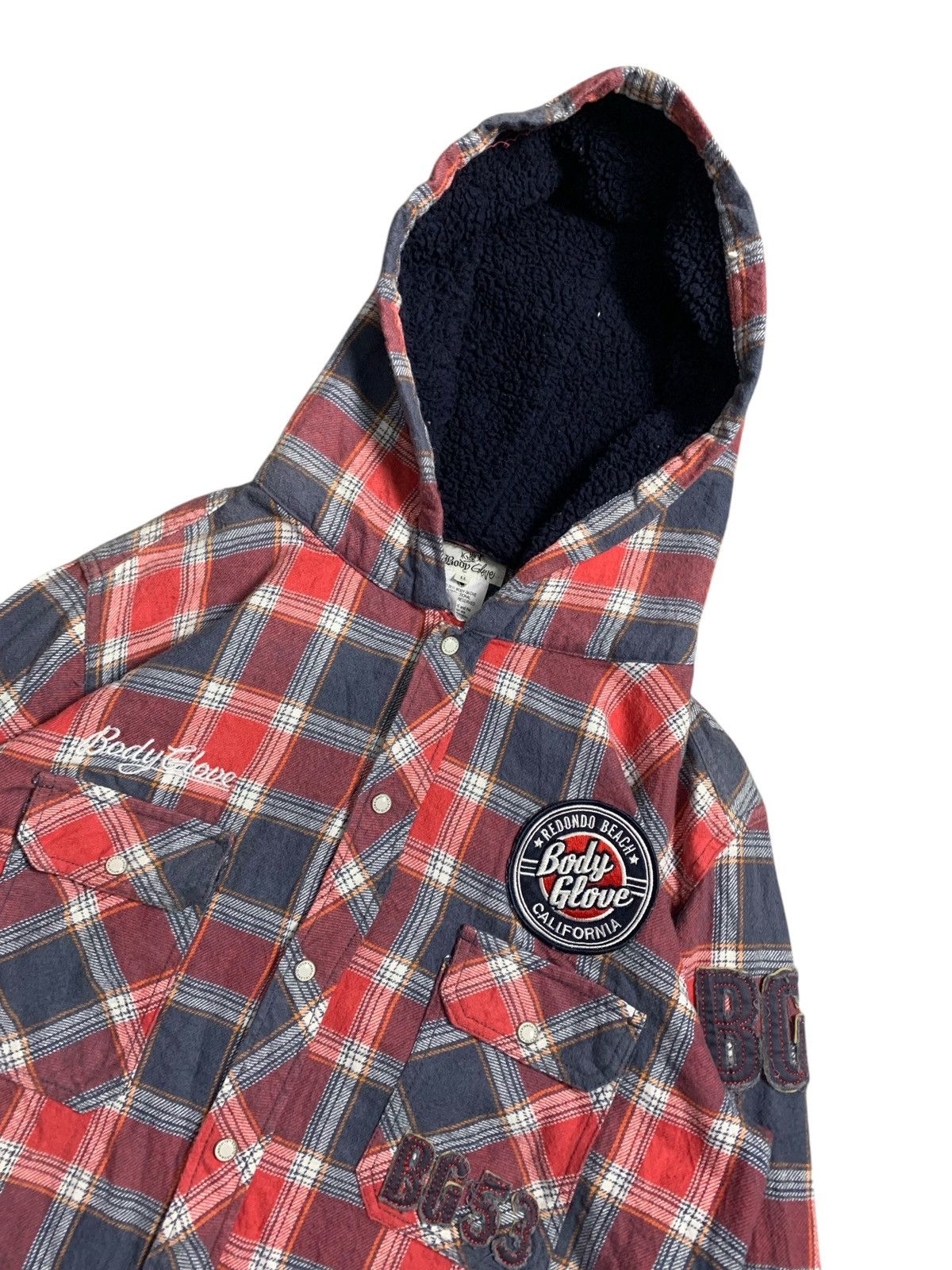 Beauty Beast BG53 FAUX SHIRT HOODIE POEM TARTAN IFSIX LGB JUNYA CDG STYLE Size US L / EU 52-54 / 3 - 3 Thumbnail