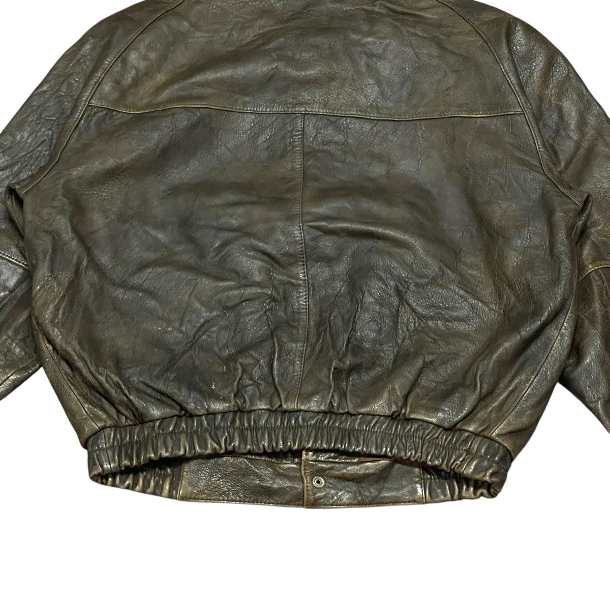 Leather Vintage Zufolo Sheepskin Flight Leather Bomber Jacket Size US L / EU 52-54 / 3 - 19 Thumbnail