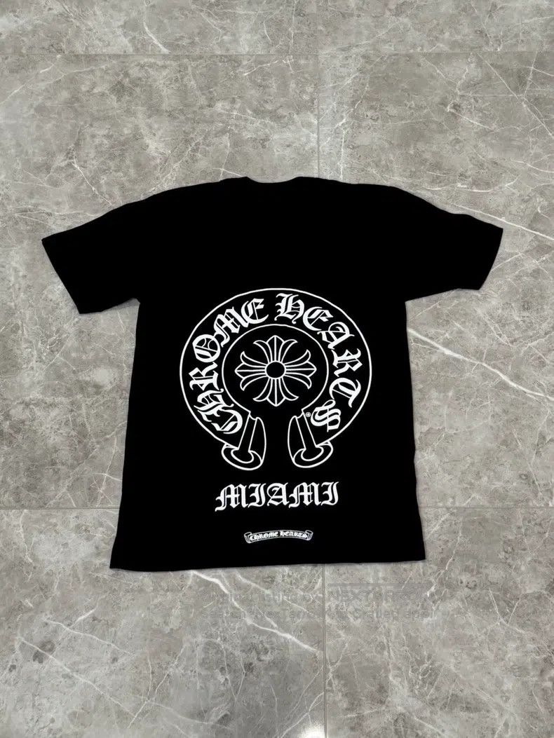 Chrome Hearts CHROME HEARTS Size S Horseshoe print black short sleeve T-s Size US S / EU 44-46 / 1 - 1 Thumbnail
