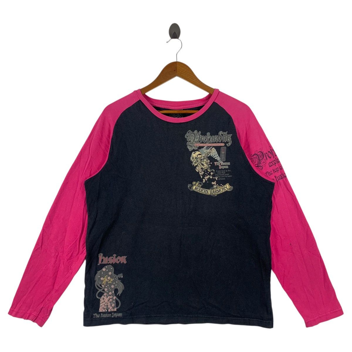 Other Vintage Profundity "The Fusion Japan" Raglan Long sleeve tee Size US L / EU 52-54 / 3 - 2 Thumbnail