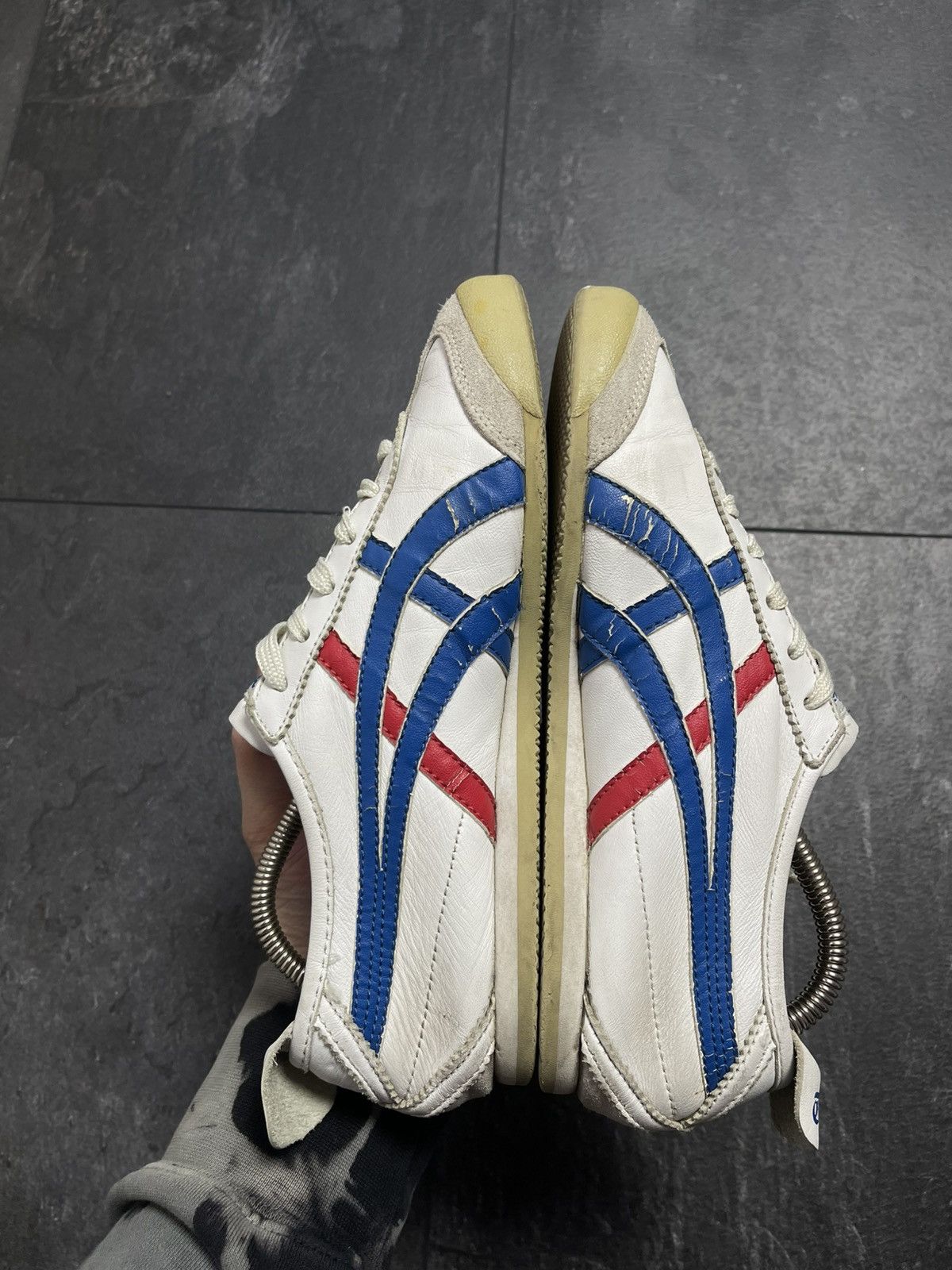 Asics × Onitsuka Tiger × Vintage VINTAGE ASICS TIGER ONITSUKA LEATHER CLASSIC SNEAKERS 90s Size US 5 / EU 37 - 13 Thumbnail