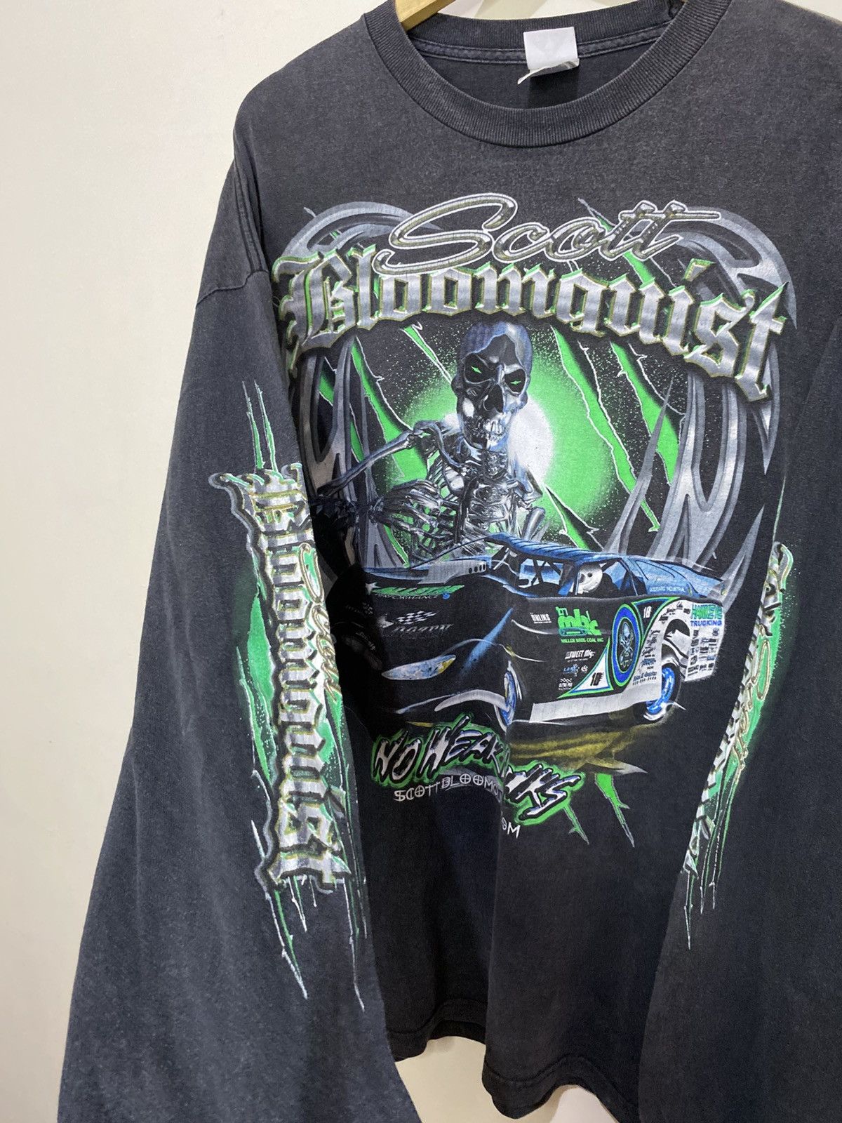 Vintage SCOTT BLOOMQUIST Graphic Loongsleve T-shirt Size US XXL / EU 58 / 5 - 3 Thumbnail