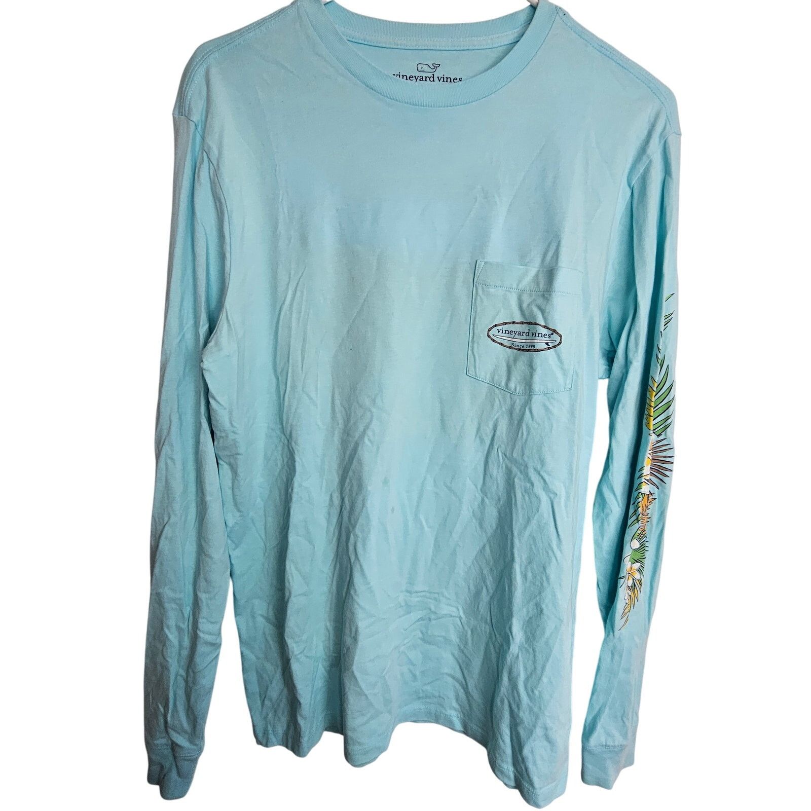 Vineyard Vines Vineyard Vines Mens Tropical Surf Pocket Tee S Beach Preppy Size US S / EU 44-46 / 1 - 1 Thumbnail