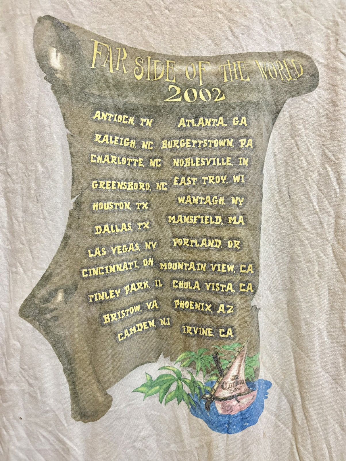 Band Tees Vintage Jimmy Buffett Band Tour 2002 Far Side Of The World Size US L / EU 52-54 / 3 - 6 Thumbnail