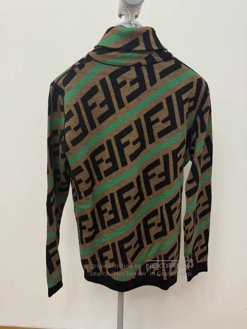 Fendi Fendi All-Over Monogrammed Double F Knit Top Size US M / EU 48-50 / 2 - 2 Thumbnail